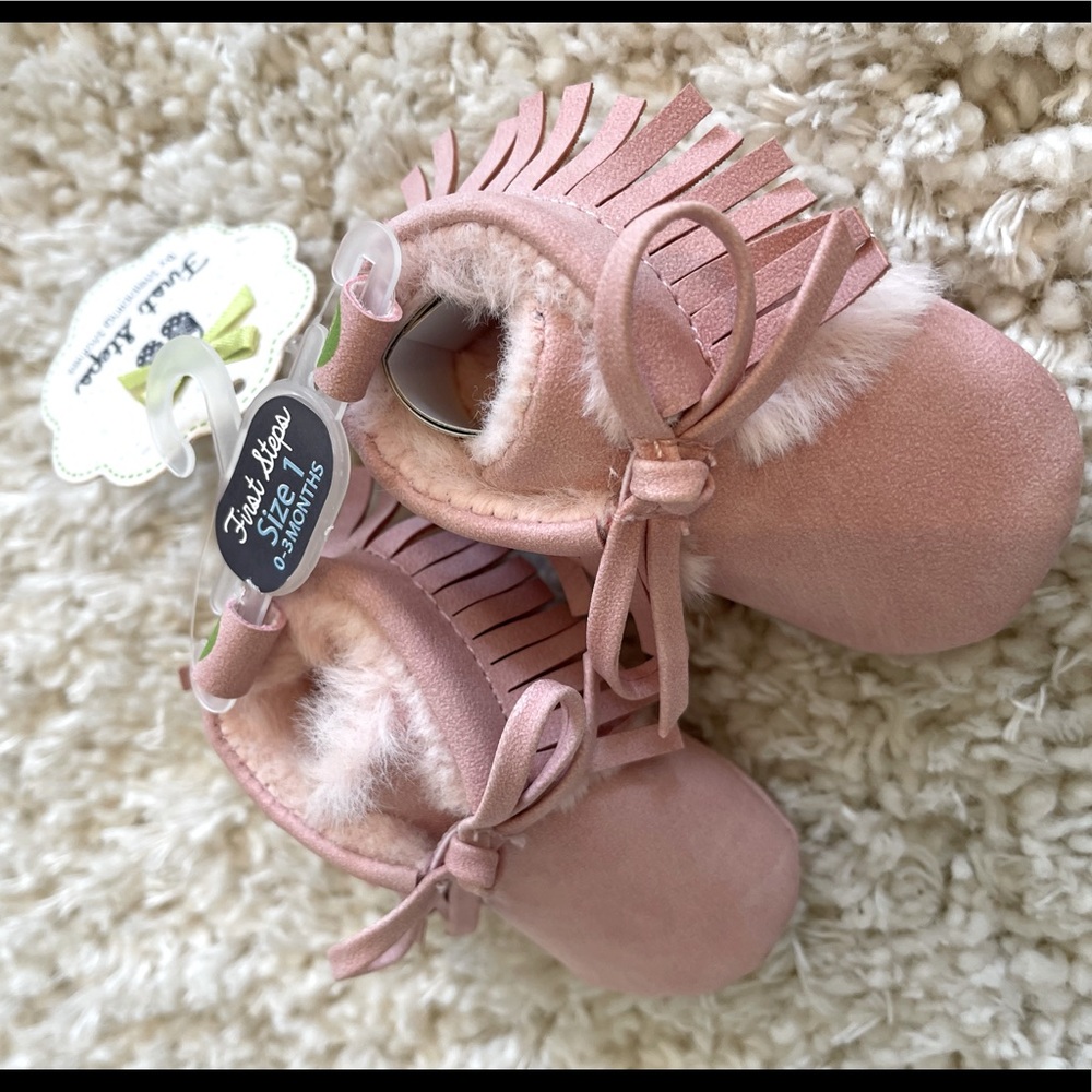 Pink moccasins